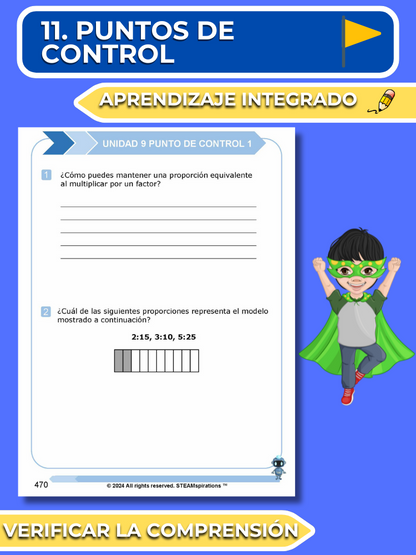 ¡Mathtástico! 6to Grado Unidad 9: Comprender Las Razones, Tasas y Proporciones - Libro Electrónico