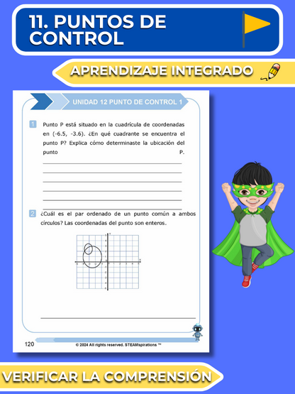 ¡Mathtástico! 6to Grado Unidad 12: Fundamentos Algebraicos y Planos De Coordenad- Libro Electrónico