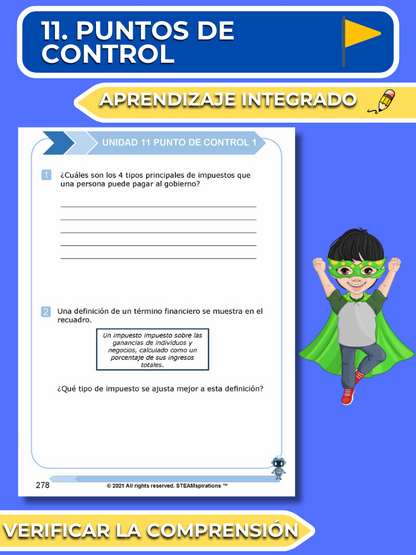 ¡Mathtástico! 5to Grado Unidad 12: EDUCACIÓN FINANCIERA PERSONAL - Libro Electrónico