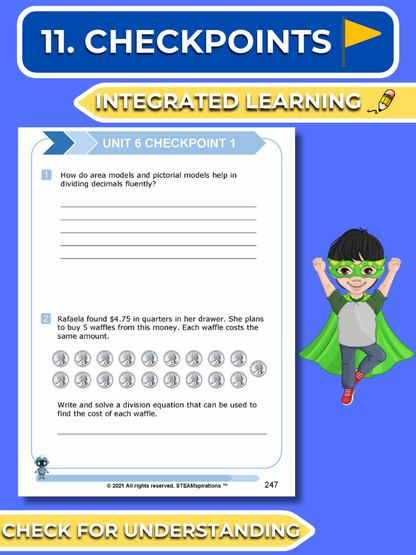 Mathtastico! 5th Grade Math Bundle Unit 6 Dividing Decimals - E-Book