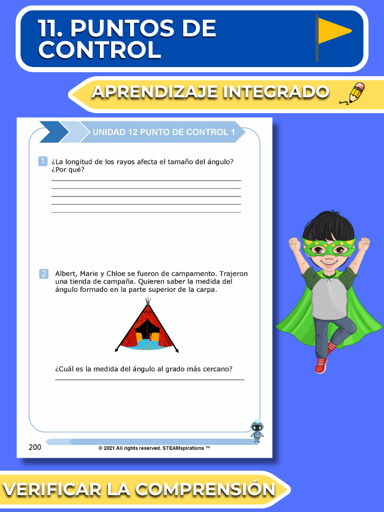 ¡Mathtástico! Paquete de Matemáticas de 4to Grado Unidad 12: ÁNGULOS DE MEDICIÓN - Libro Electrónico