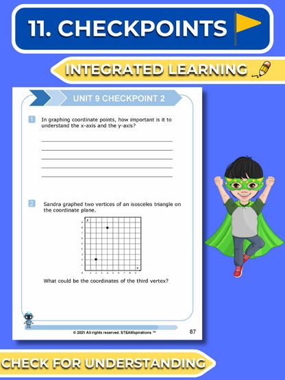 Mathtastico! 5th Grade Math Bundle Unit 9 Graphing On Coordinate Plane - E-Book