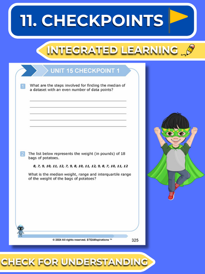 Mathtastico! 6th Math Unit 15 Data Analysis - E-Book