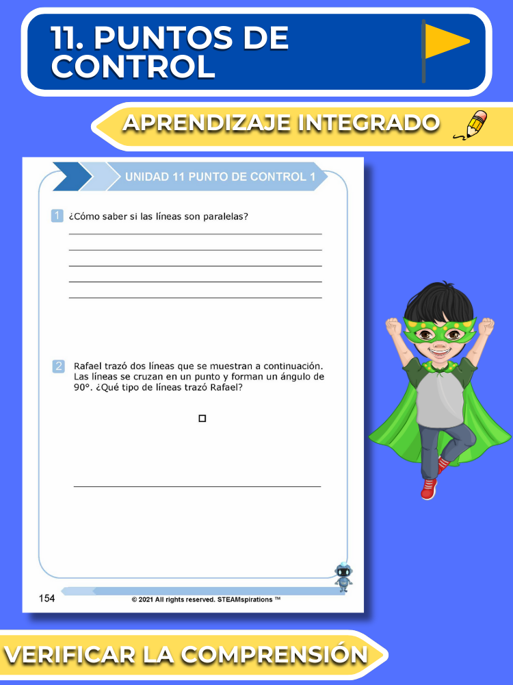 ¡Mathtástico! 4to Grado Unidad 11: PUNTOS, LÍNEAS Y ÁNGULOS - Libro Electrónico