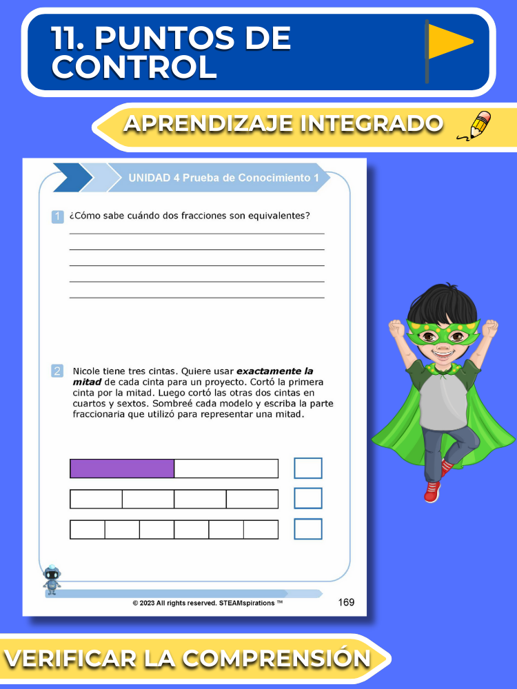 ¡Mathtástico! 3er Grado Unidad 4: Comparación De Fracciones - Libro Electrónico