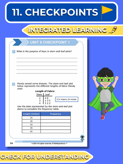 Mathtastico! 4th Grade Math Bundle Unit 9 Data Analysis - E-Book