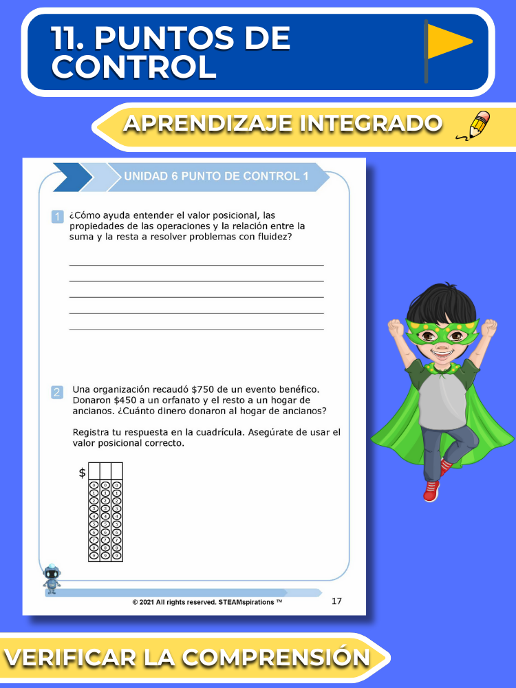 ¡Mathtástico! 3er Grado Unidad 6: Resolución De Problemas Adición Y Sustracción - Libro Electrónico