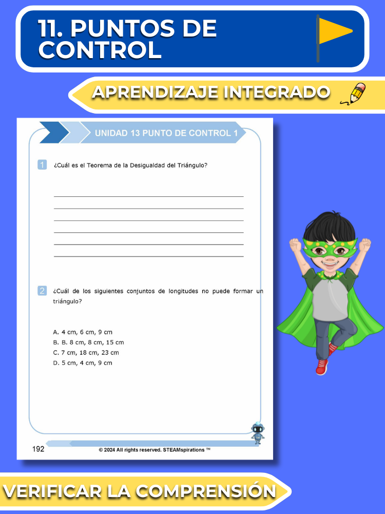 ¡Mathtástico! 6to Grado Unidad 13: Dominio de Geometría y Medición- Libro Electrónico