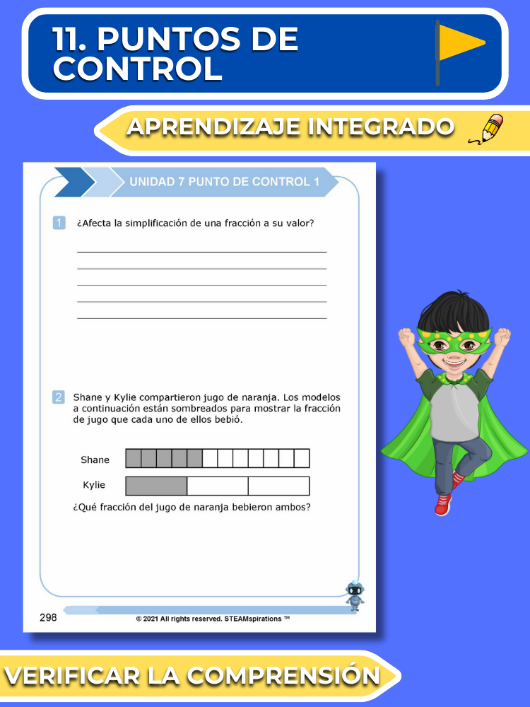 ¡Mathtástico! 5to Grado Unidad 7: SUMAR Y RESTAR FRACCIONES - Libro Electrónico