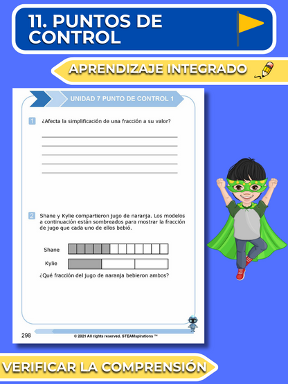 ¡Mathtástico! 5to Grado Unidad 7: SUMAR Y RESTAR FRACCIONES - Libro Electrónico