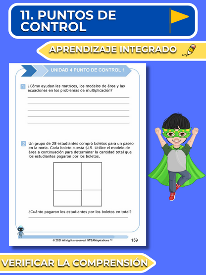 ¡Mathtástico! 4to Grado Unidad 4: MULTIPLICAR NÚMEROS ENTEROS - Libro Electrónico