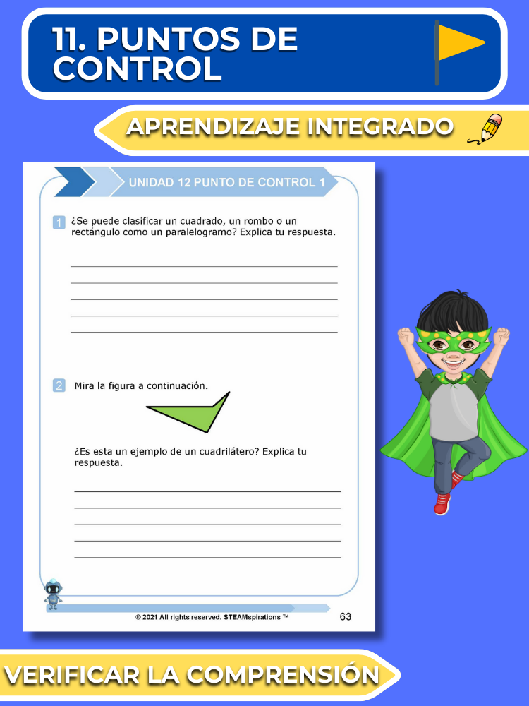 ¡Mathtástico! Paquete de Matemáticas de 3er Grado Unidad 12: Geometría - Libro Electrónico