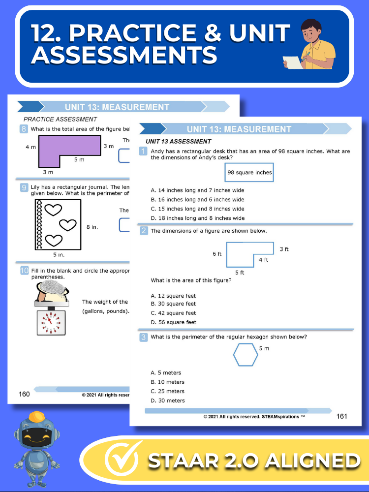 Mathtastico! 3rd Grade Math Bundle Unit 13 (Measurement) - E-Book