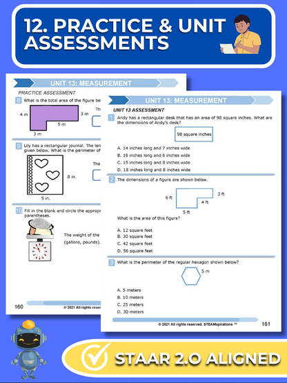 Mathtastico! 3rd Grade Math Bundle Unit 13 (Measurement) - E-Book