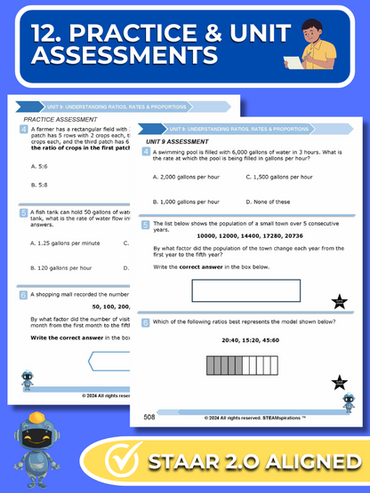 Mathtastico! 6th Math Unit 9 Understanding Ratios, Rates & Proportions - E-Book