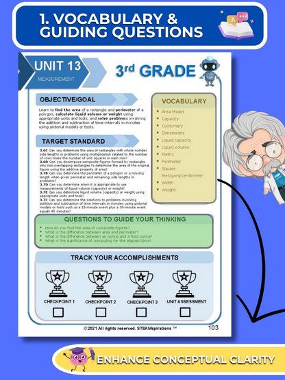 Mathtastico! 3rd Grade Math Bundle Unit 13 (Measurement) - E-Book