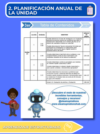 ¡Mathtástico! Paquete de Matemáticas de 3er Grado Unidad 13: Medición - Libro Electrónico