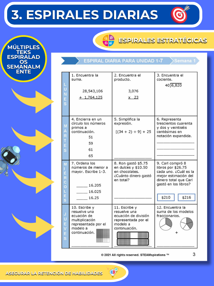 ¡Mathtástico! 5to Grado Unidad 8: MULTIPLICAR Y DIVIDIR FRACCIONES - Libro Electrónico