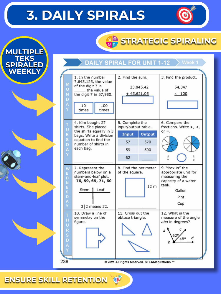 Mathtastico! 4th Grade Math Bundle Unit 13 Personal Financial Literacy - E-Book