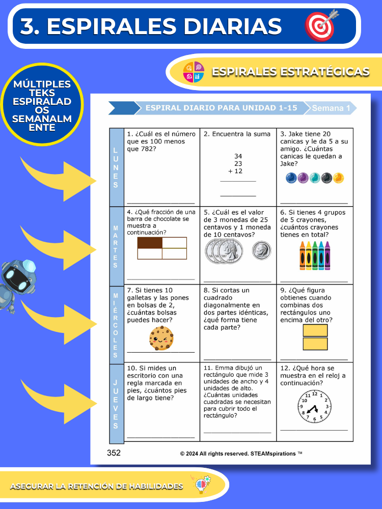 ¡Mathtástico! 2do Grado Unidad 16: Educación Financiera Personal - Libro Electrónico