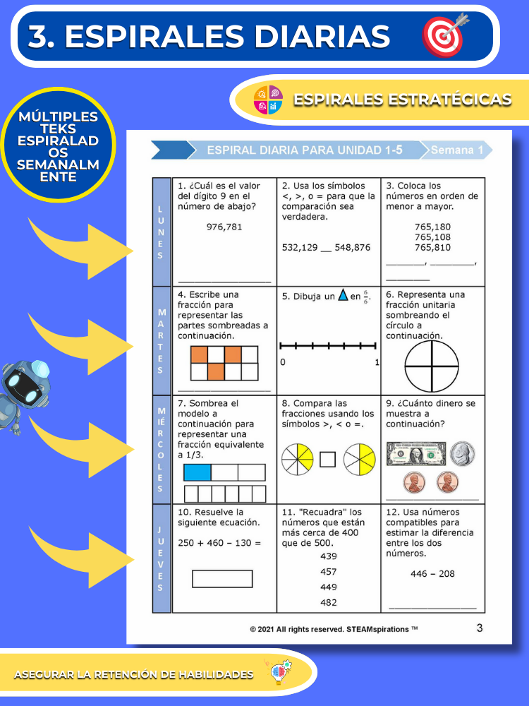 ¡Mathtástico! 3er Grado Unidad 6: Resolución De Problemas Adición Y Sustracción - Libro Electrónico