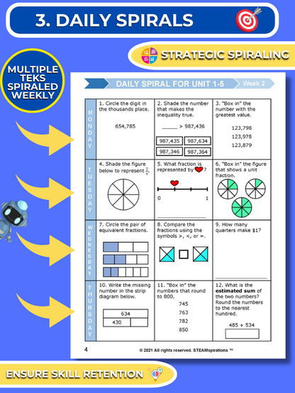 Mathtastico! 3rd Grade Math Bundle Unit 6 Problem Solving Addition & Subtraction - E-Book