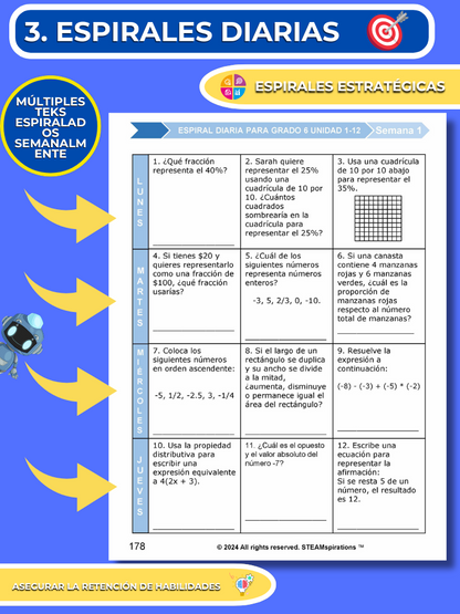 ¡Mathtástico! 6to Grado Unidad 13: Dominio de Geometría y Medición- Libro Electrónico