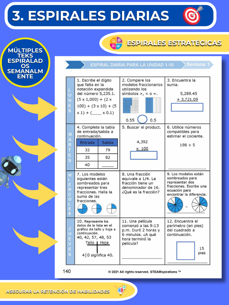 ¡Mathtástico! 4to Grado Unidad 11: PUNTOS, LÍNEAS Y ÁNGULOS - Libro Electrónico