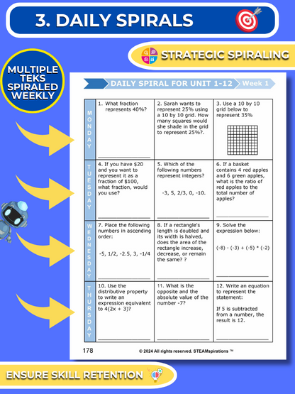 Mathtastico! 6th Math Unit 13 Geometry and Measurement Mastery - E-Book