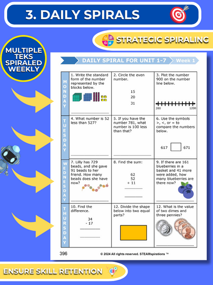 Mathtastico! 2nd Grade Math Bundle Unit 8 Foundation Multiplication  - E-Book