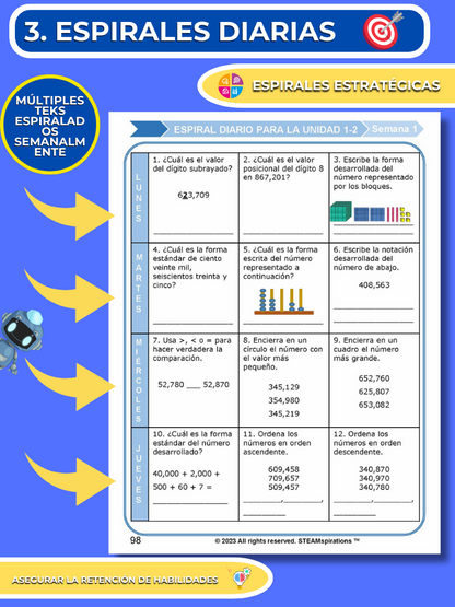 ¡Mathtástico! 3er Grado Unidad 3: Representación De Fracciones - Libro Electrónico