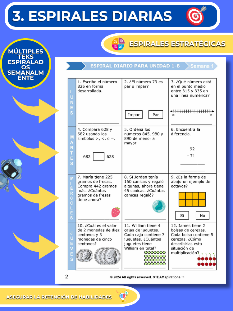 ¡Mathtástico! 2do Grado Unidad 9: División de Fundaciones - Libro Electrónico