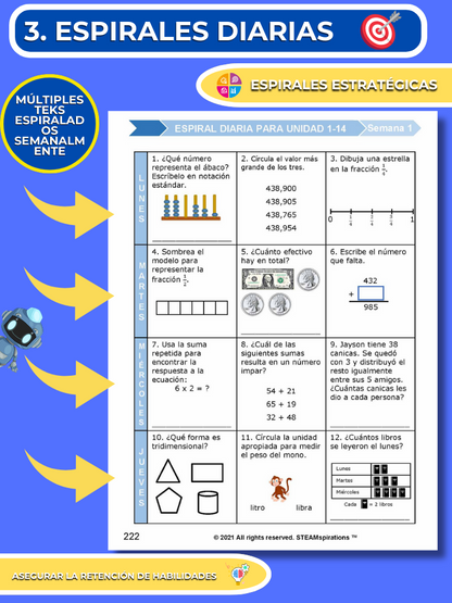 ¡Mathtástico! 3er Grado Unidad 15: Educación Financiera Personal - Libro Electrónico