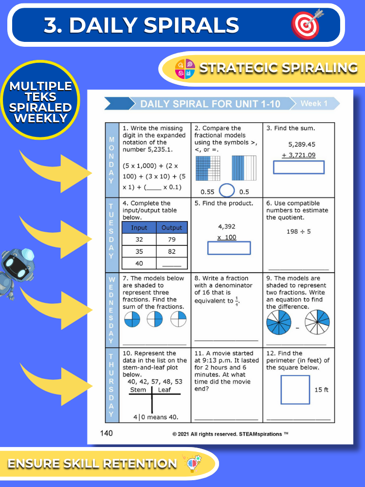 Mathtastico! 4th Grade Math Bundle Unit 11 Points, Lines, And Angles - E-Book