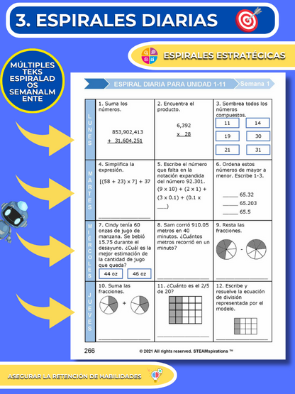 ¡Mathtástico! 5to Grado Unidad 12: EDUCACIÓN FINANCIERA PERSONAL - Libro Electrónico