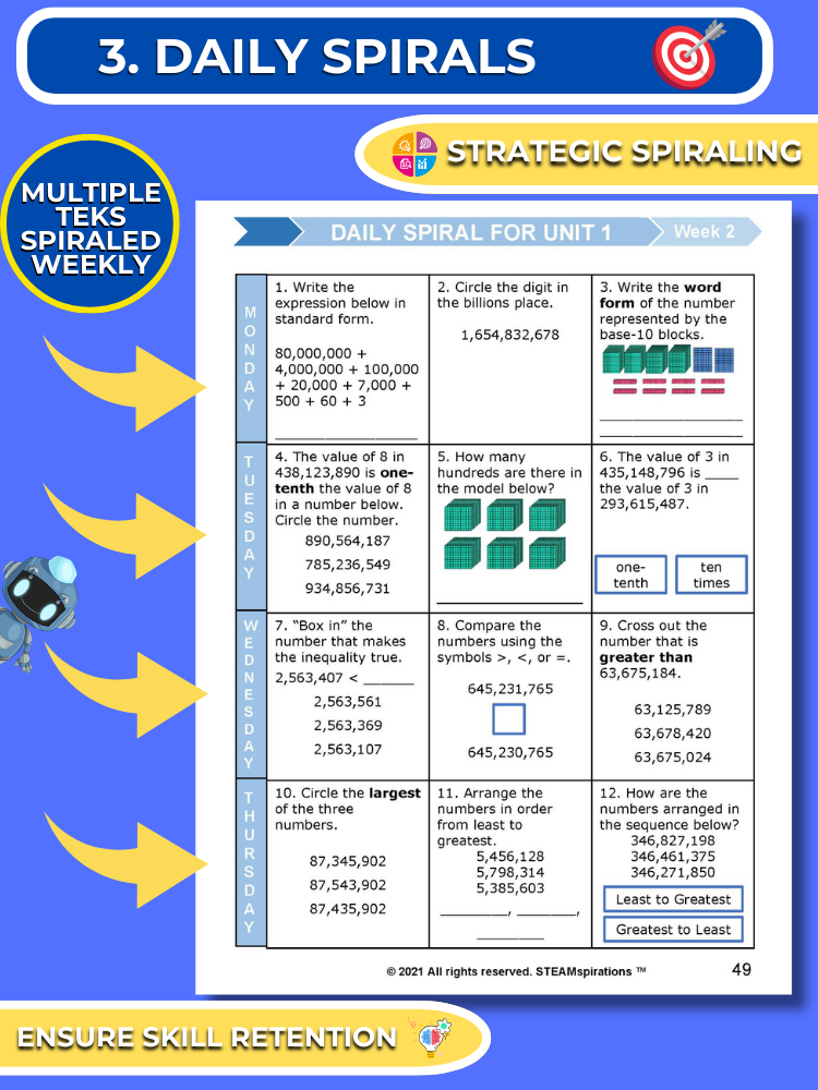 Mathtastico! 4th Grade Math Bundle Unit 2 Introduction to Decimals - E-Book