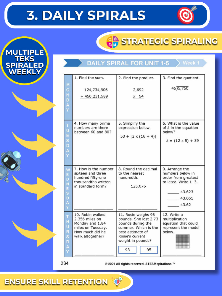 Mathtastico! 5th Grade Math Bundle Unit 6 Dividing Decimals - E-Book