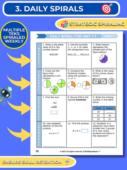 Mathtastico! 3rd Grade Math Bundle Unit 8 Multiplication Problem Solving - E-Book