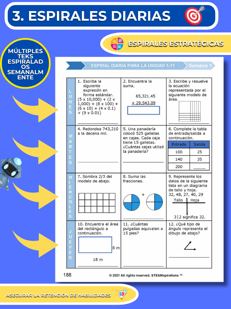 ¡Mathtástico! Paquete de Matemáticas de 4to Grado Unidad 12: ÁNGULOS DE MEDICIÓN - Libro Electrónico