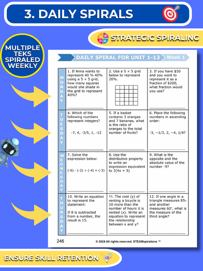 Mathtastico! 6th Math Unit 14 Data Representation - E-Book