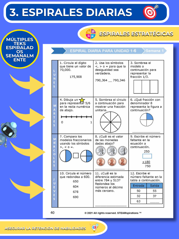 ¡Mathtástico! 3er Grado Unidad 7: Base De La Multiplicación - Libro Electrónico