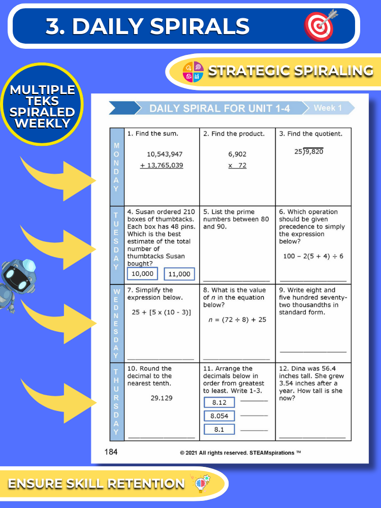 Mathtastico! 5th Grade Math Bundle Unit 5 Multiplying Decimals - E-Book