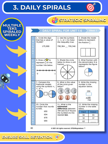 Mathtastico! 3rd Grade Math Bundle Unit 7 (Foundation of Multiplication) - E-Book