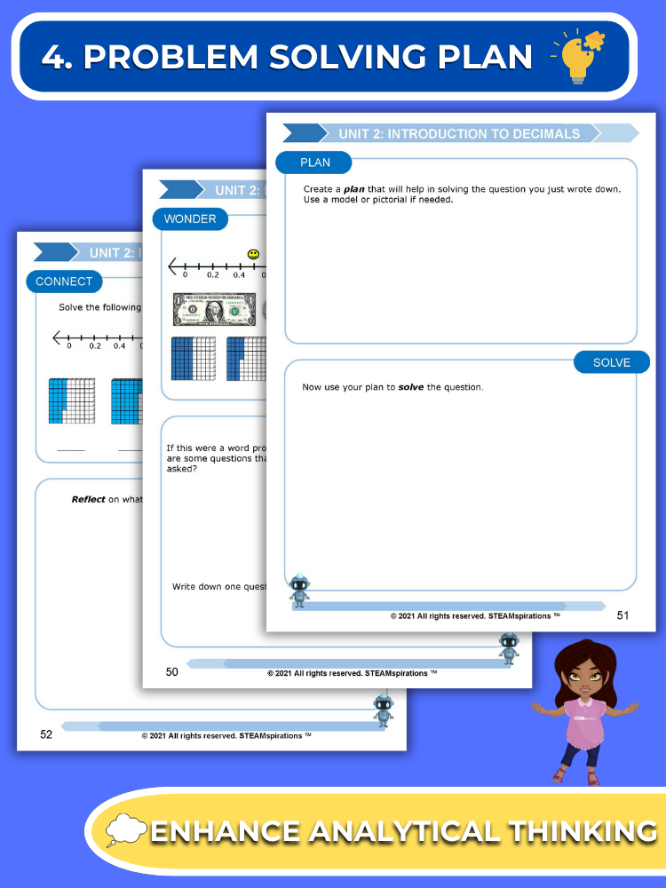 Mathtastico! 4th Grade Math Bundle Unit 2 Introduction to Decimals - E-Book