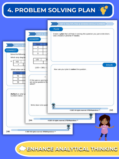 Mathtastico! 4th Grade Math Bundle Unit 6 Multiplying & Dividing Whole Numbers - E-Book