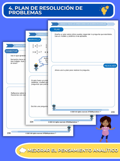 ¡Mathtástico! 6to Grado Unidad 5: Todas las Operaciones con Números Racionales - Libro Electrónico