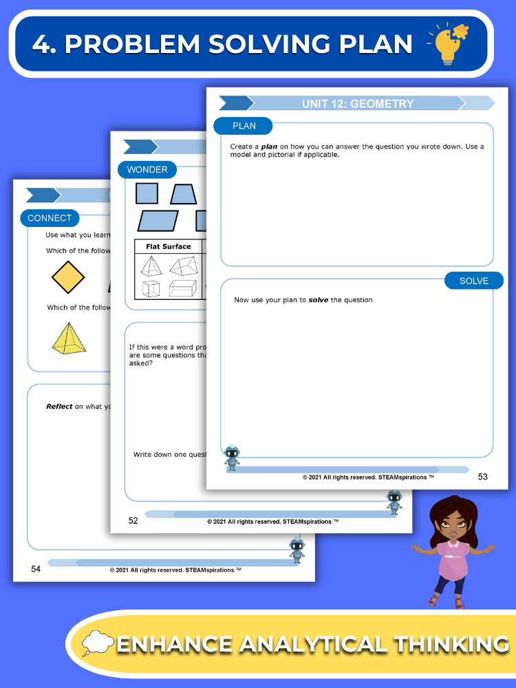 Mathtastico! 3rd Grade Math Bundle Unit 12 (Geometry) - E-Book