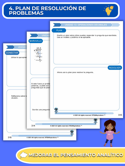 ¡Mathtástico! Paquete de Matemáticas 5to Grado Unidad 13: OPERACIONES DECIMALES - Libro Electrónico