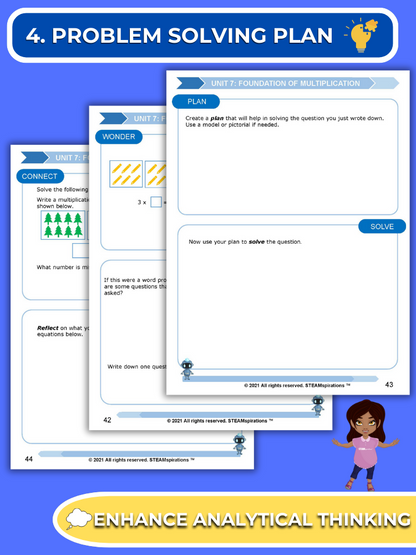 Mathtastico! 3rd Grade Math Bundle Unit 7 (Foundation of Multiplication) - E-Book