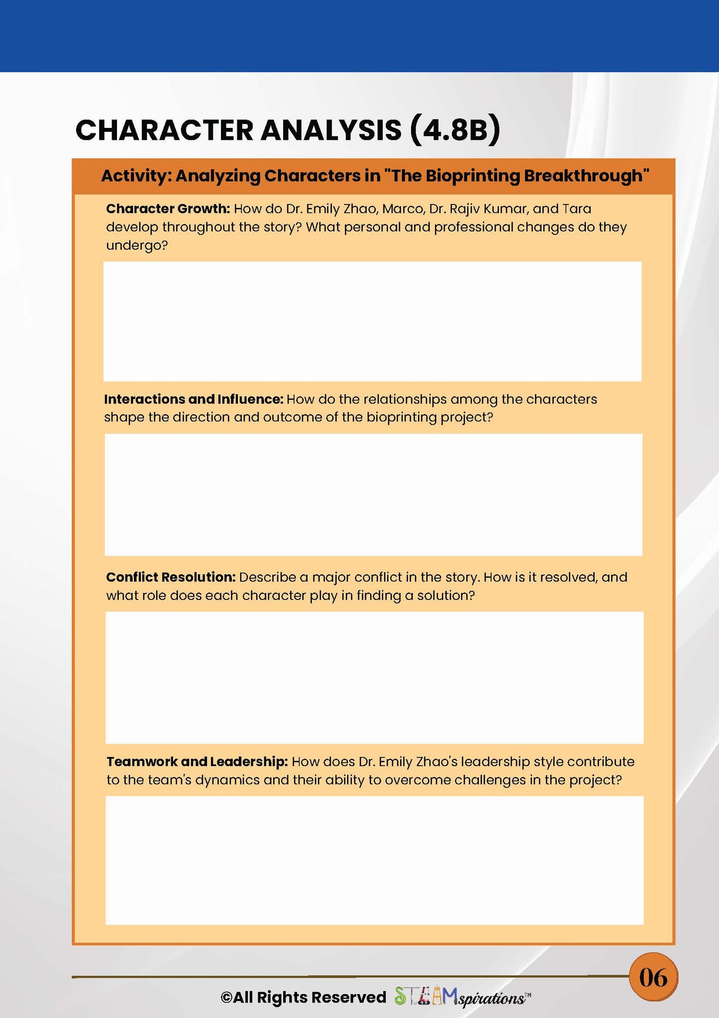 Bioprinting Exploration: A Journey into Biology and Technology for 4th Graders